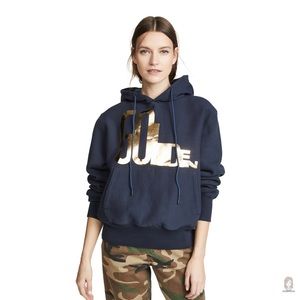 Golden Goose Navy and Gold Hoodie